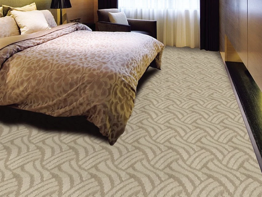 Wool Tufted Wall to Wall Commercial Flooring Carpet for Hotel